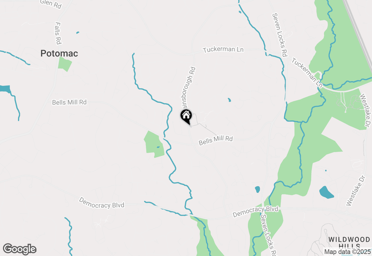 Map of 10712 Gainsborough Road, Potomac, MD 20854