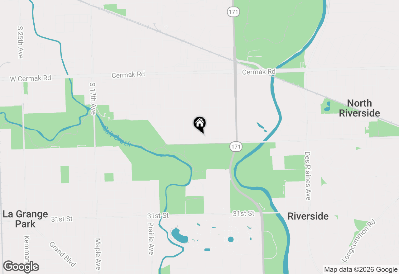 Map of 2536 S 5th Avenue, North Riverside, IL 60546