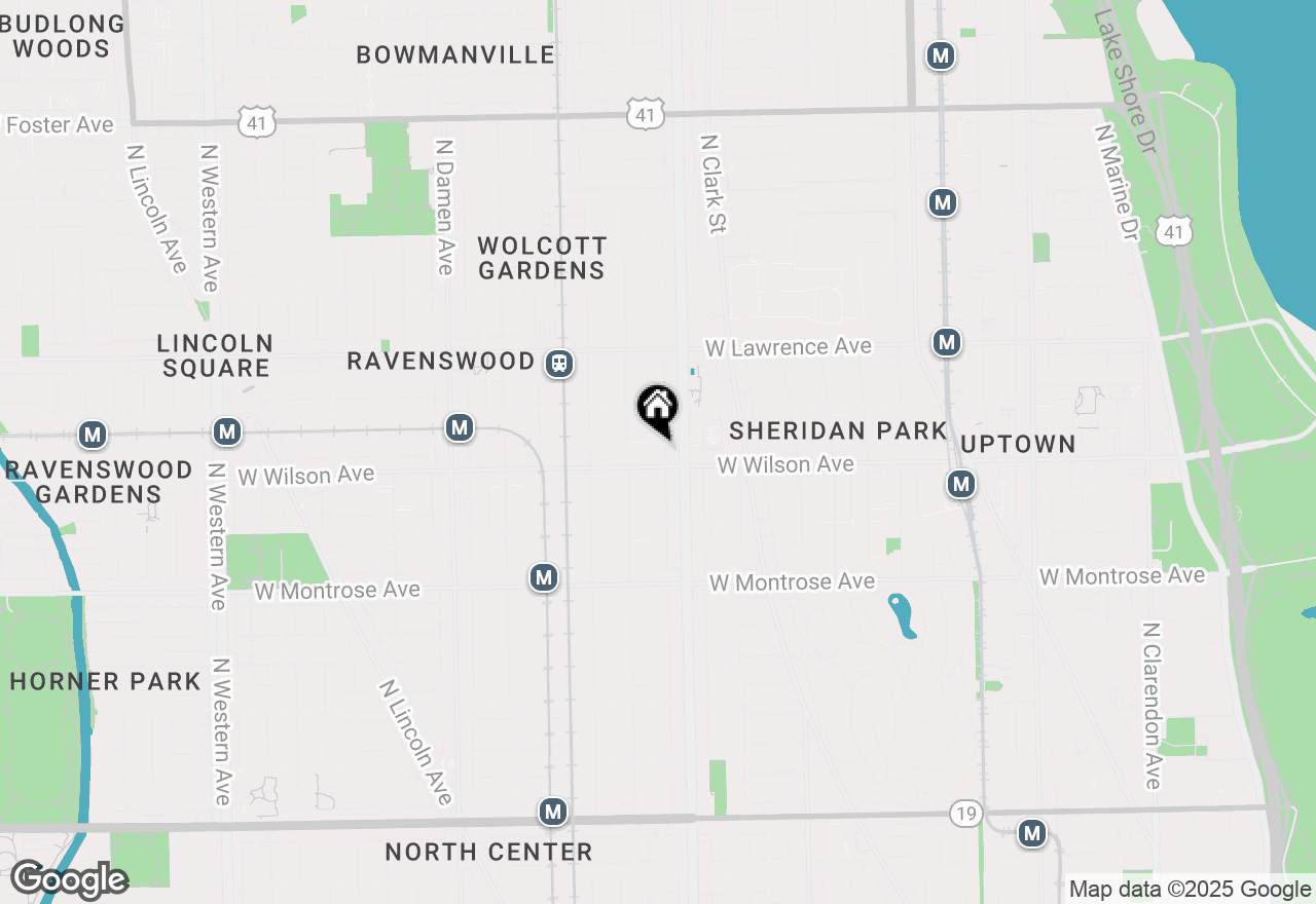 Map of 4609 N Paulina Street #2B, Chicago, IL 60640