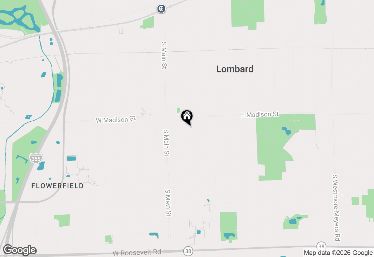 Map of 636 S Norbury Avenue, Lombard, IL 60148