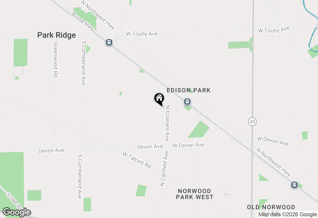 Map of 108 Imperial Street, Park Ridge, IL 60068