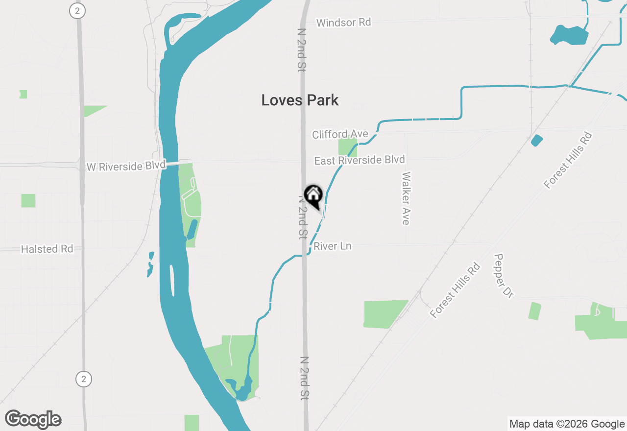 Map of 508 Grand Avenue, Loves Park, IL 61111