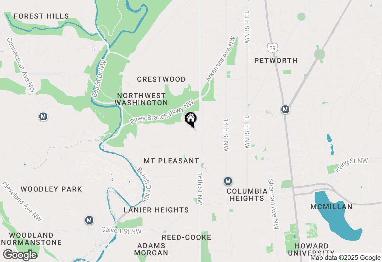 Map of 3418 Nw Brown Street #B, Washington, DC 20010