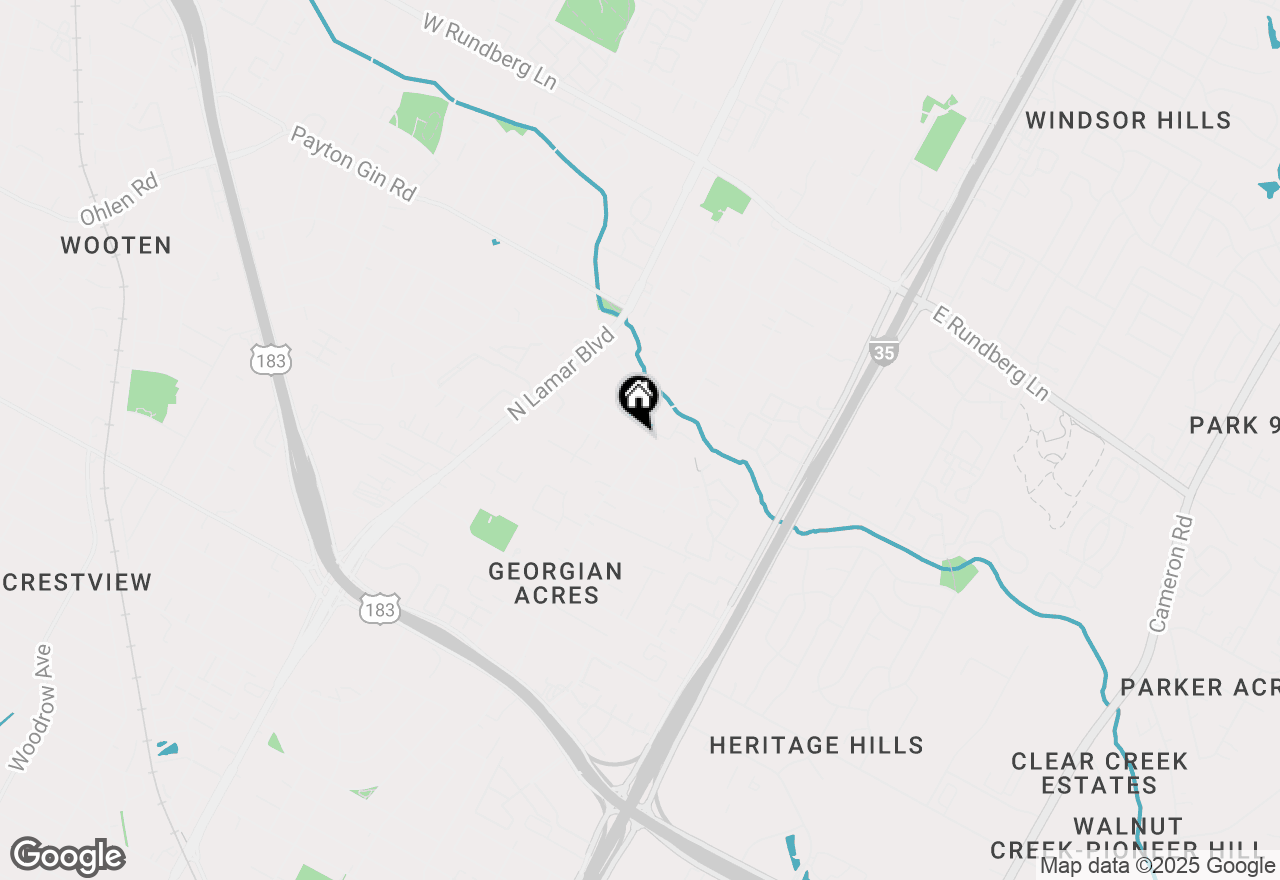 Map of 8608 Georgian Dr, Austin, TX 78753