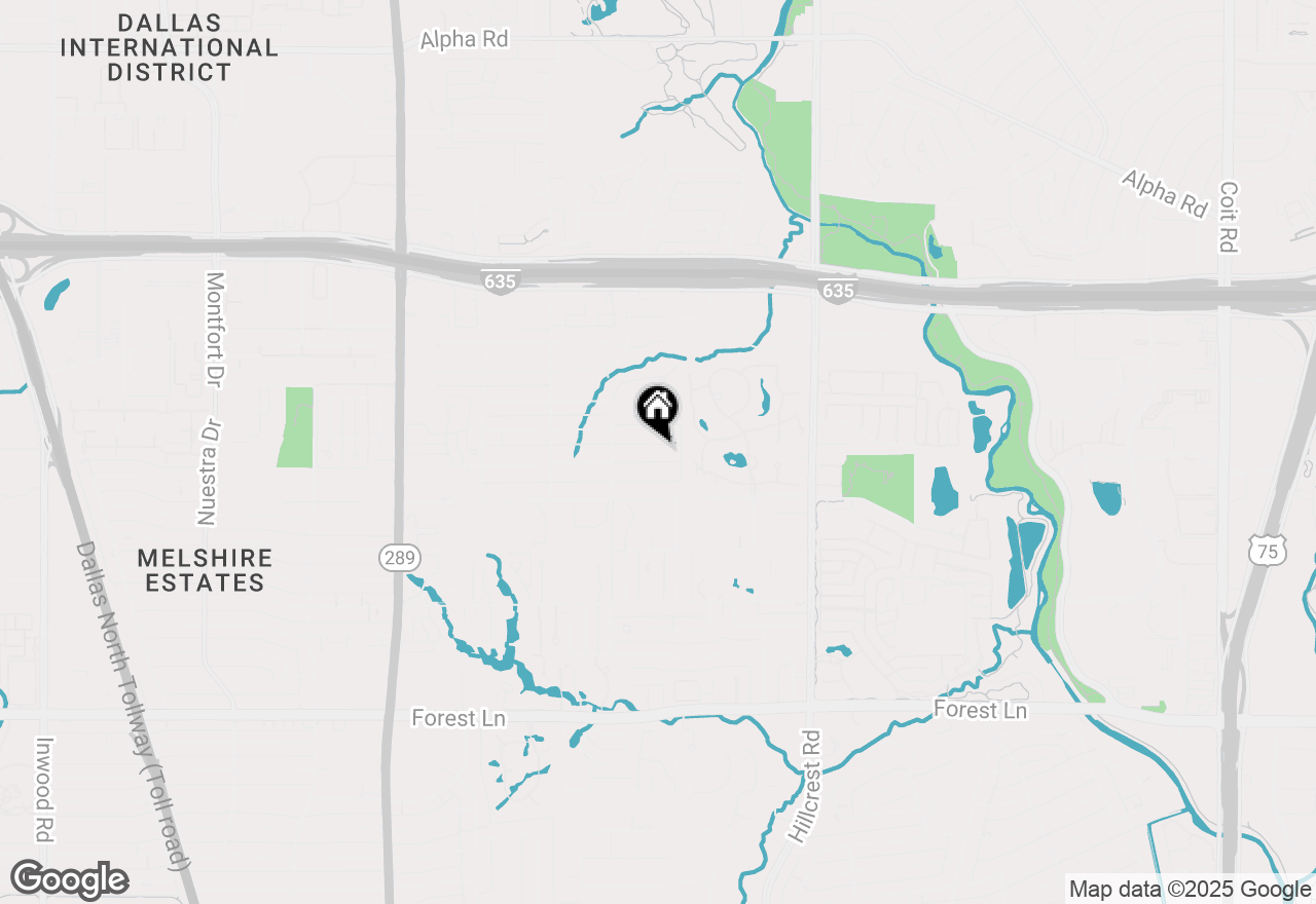 Map of 6543 Turner Way, Dallas, TX 75230