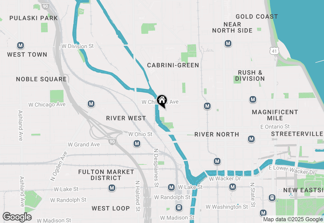 Map of 720 N Larrabee Street #1609, Chicago, IL 60654