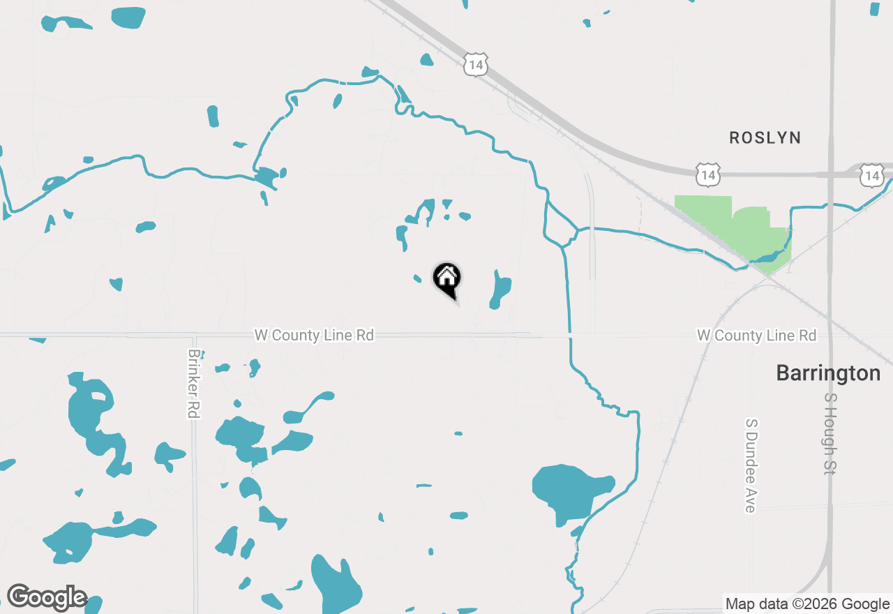 Map of 5 W County Line Road, Barrington Hills, IL 60010