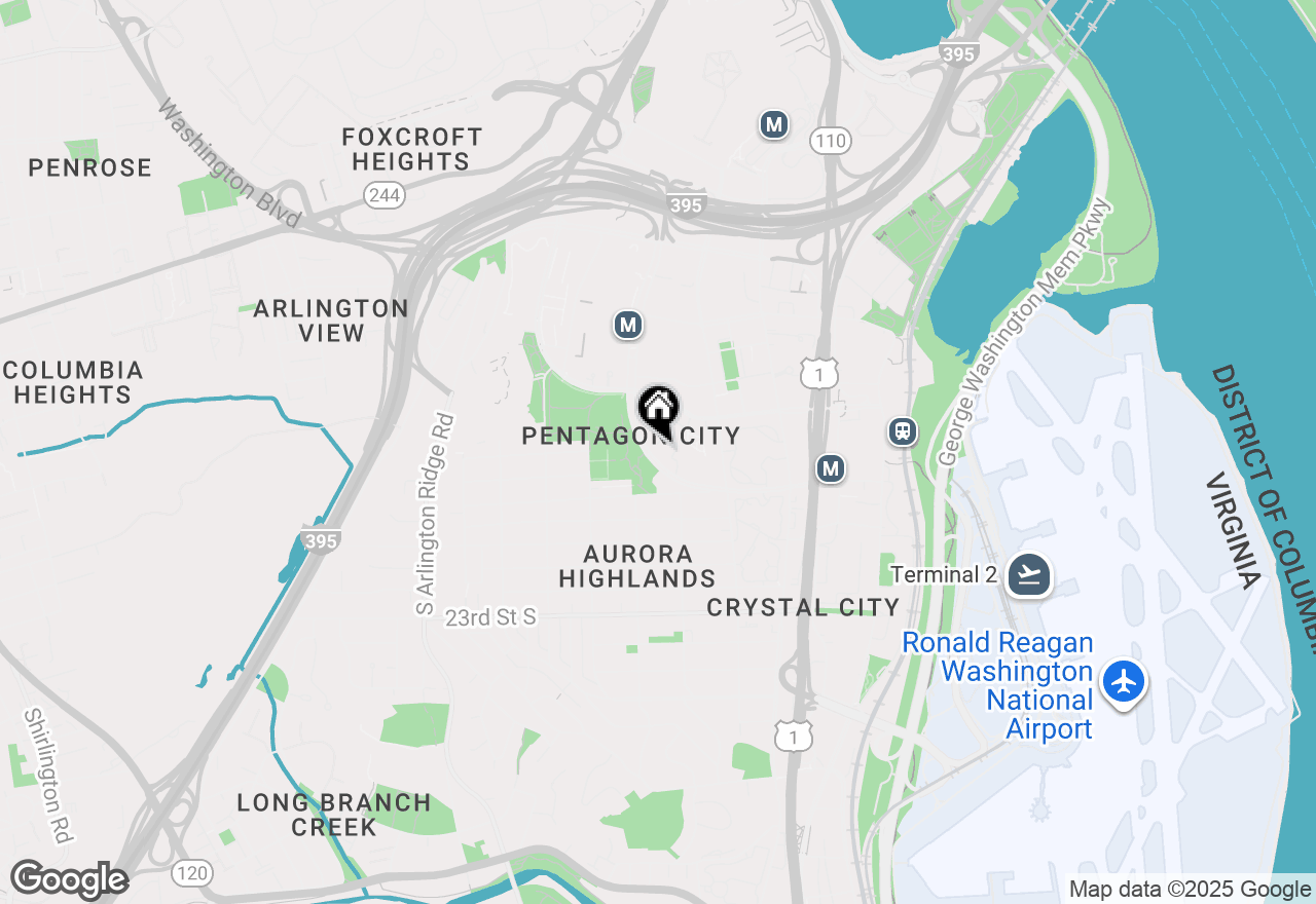 Map of 1655 S Hayes Street #2, Arlington, VA 22202