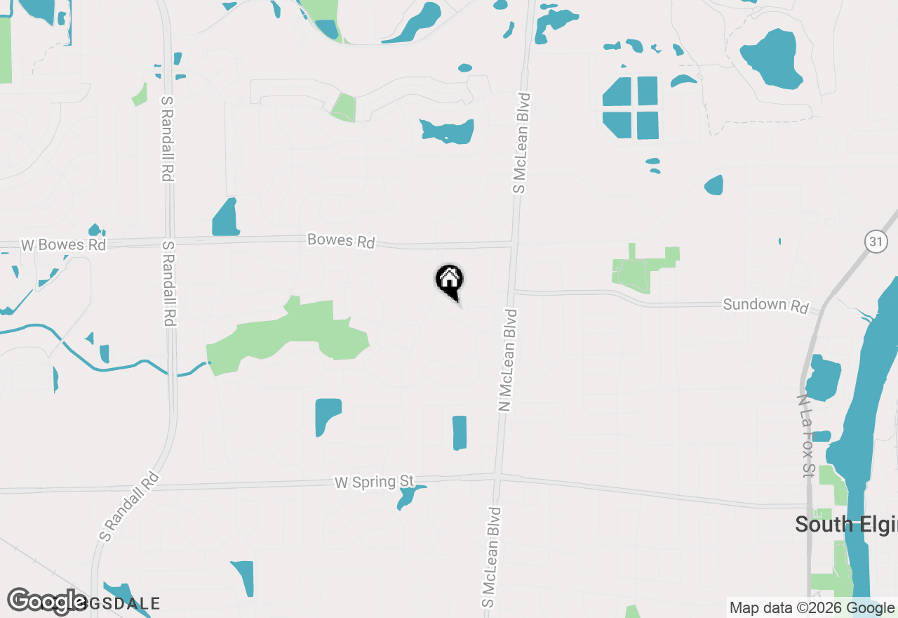 Map of 1320 Jenna Drive #A, South Elgin, IL 60177