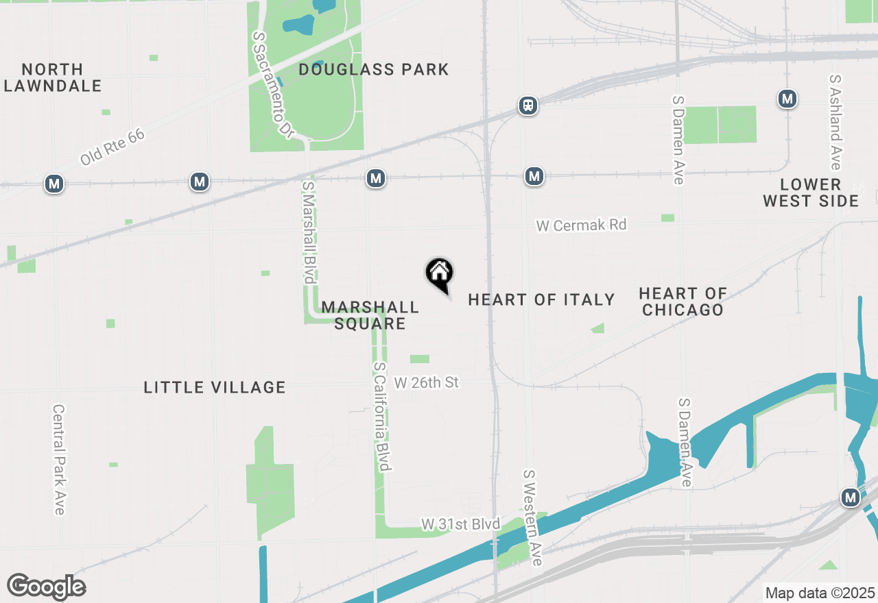 Map of 2610 W 24th Street #1, Chicago, IL 60608