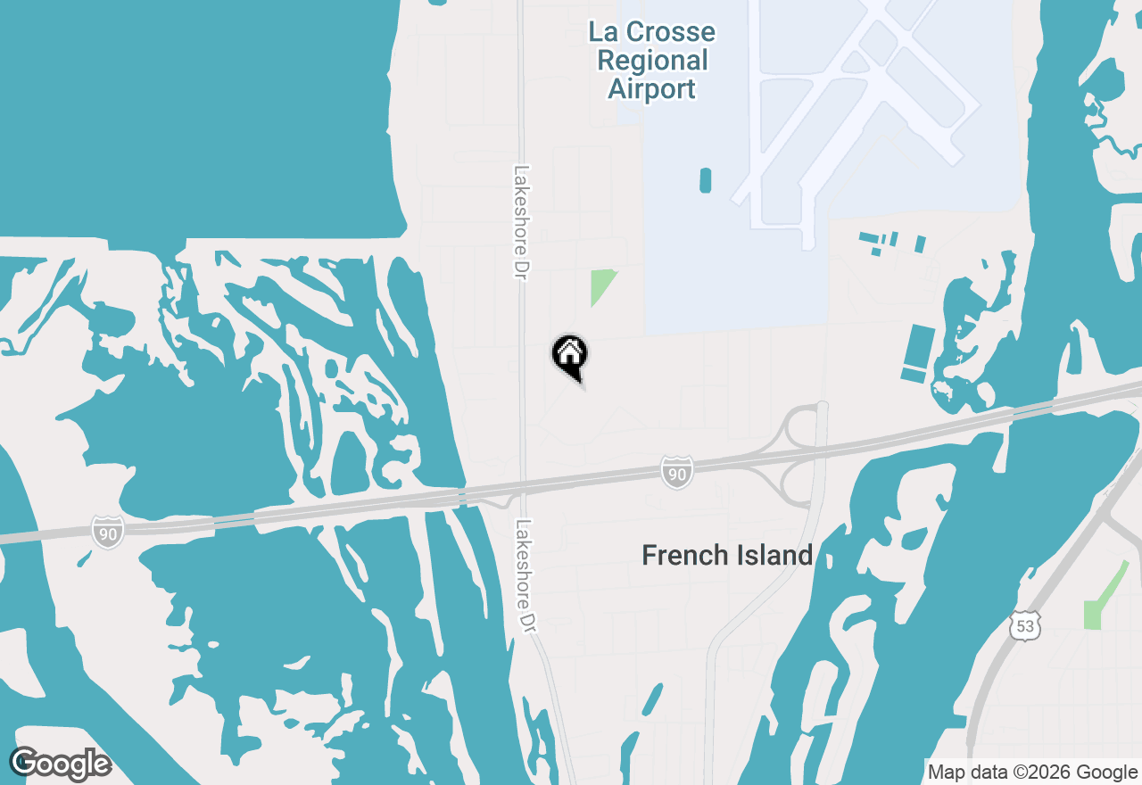 Map of 2520 Island Park Rd, La Crosse, WI 54603