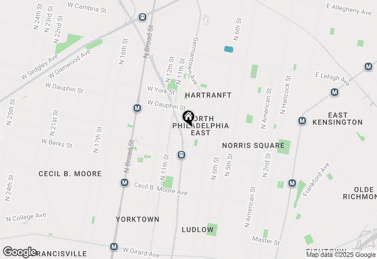 Map of 2136 N Percy Street, Philadelphia, PA 19122