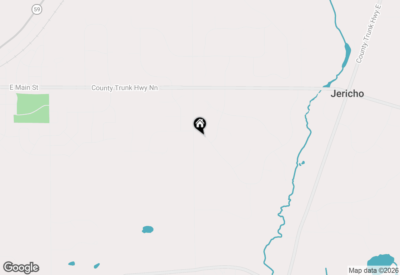 Map of S93W34945 Jericho Dr, Eagle, WI 53119