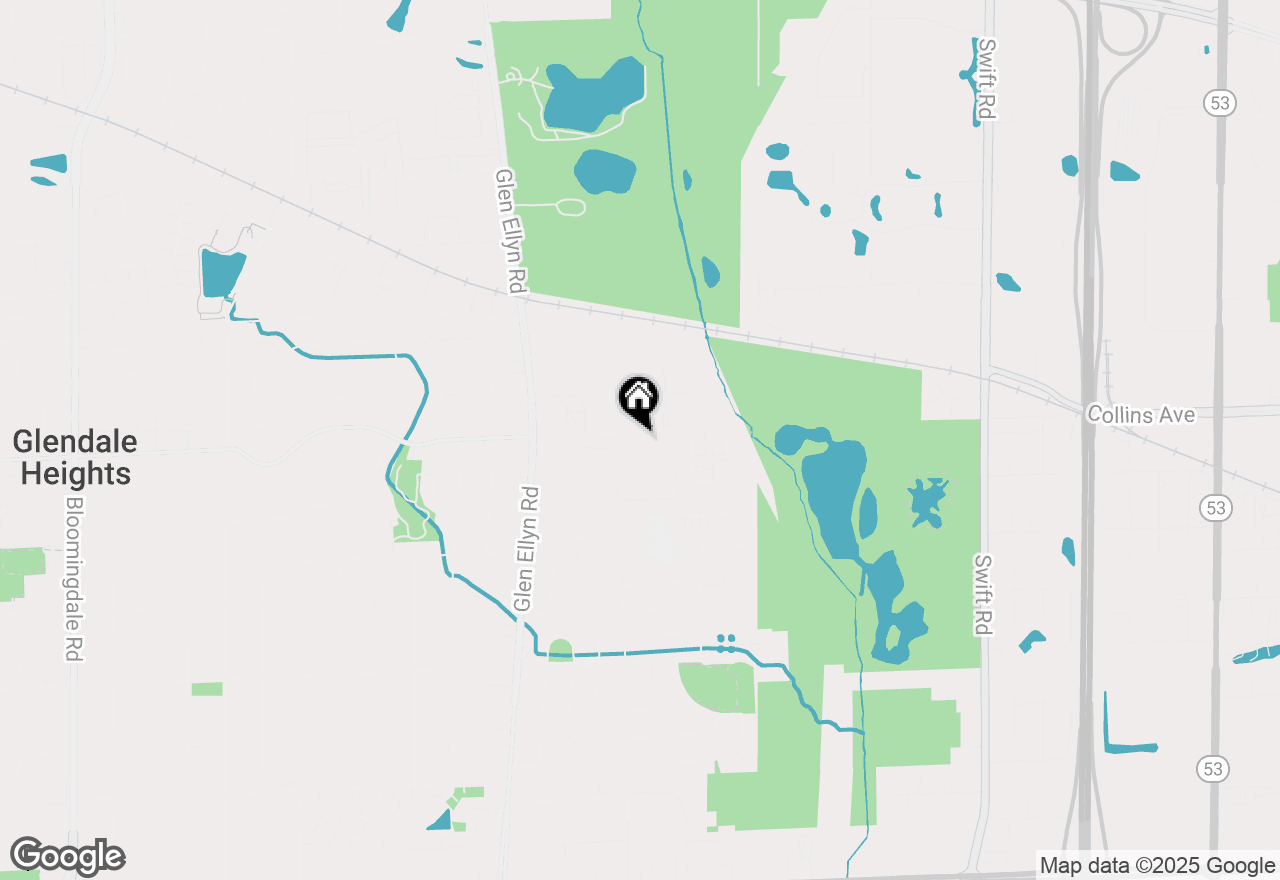 Map of 693 E Fullerton Avenue #206, Glendale Heights, IL 60139