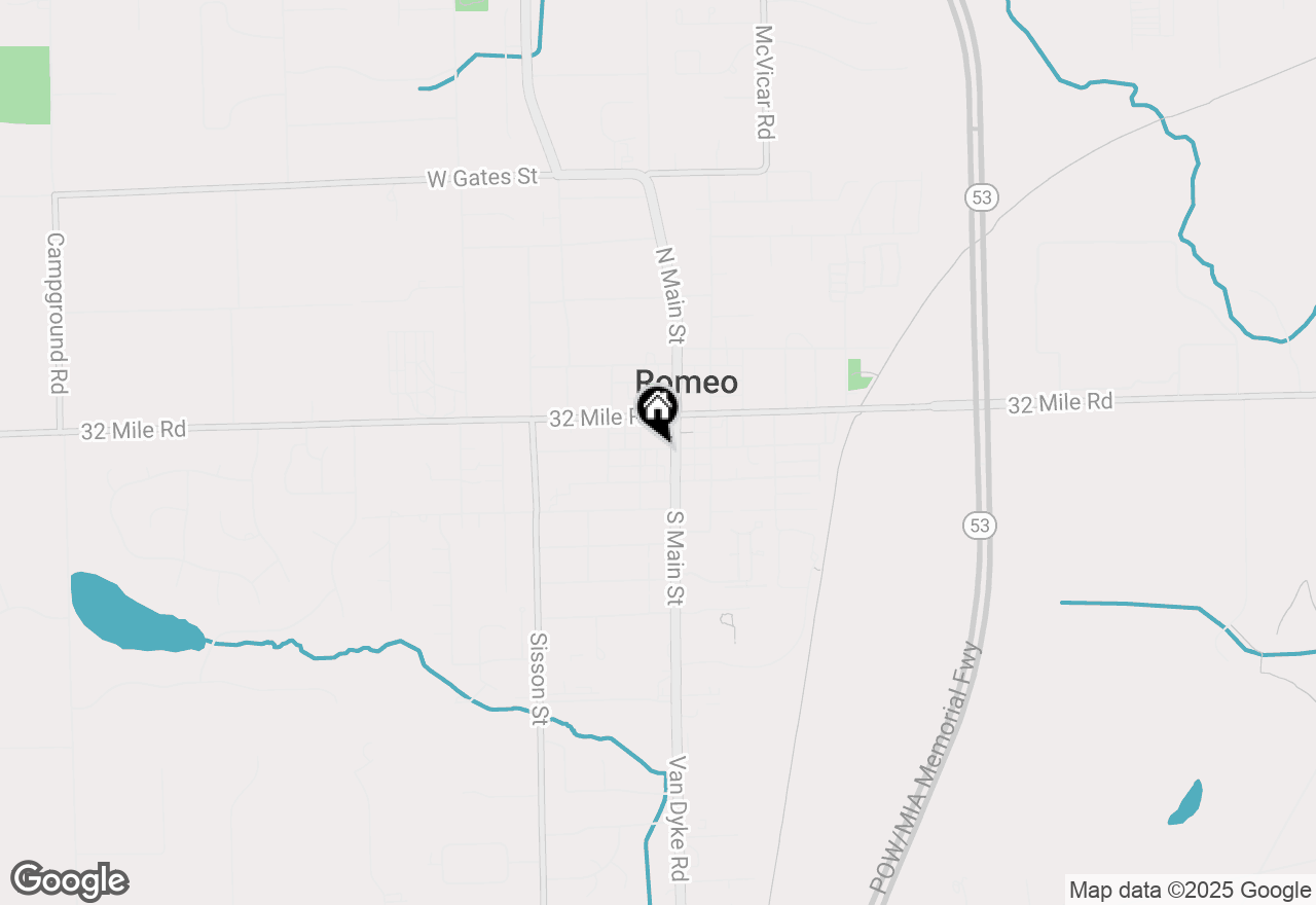 Map of 115 W Lafayette Street, Romeo, MI 48065