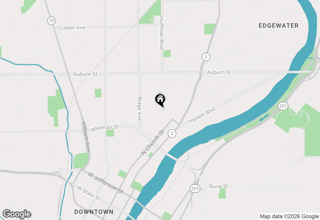 Map of 1027 Grant Avenue, Rockford, IL 61103