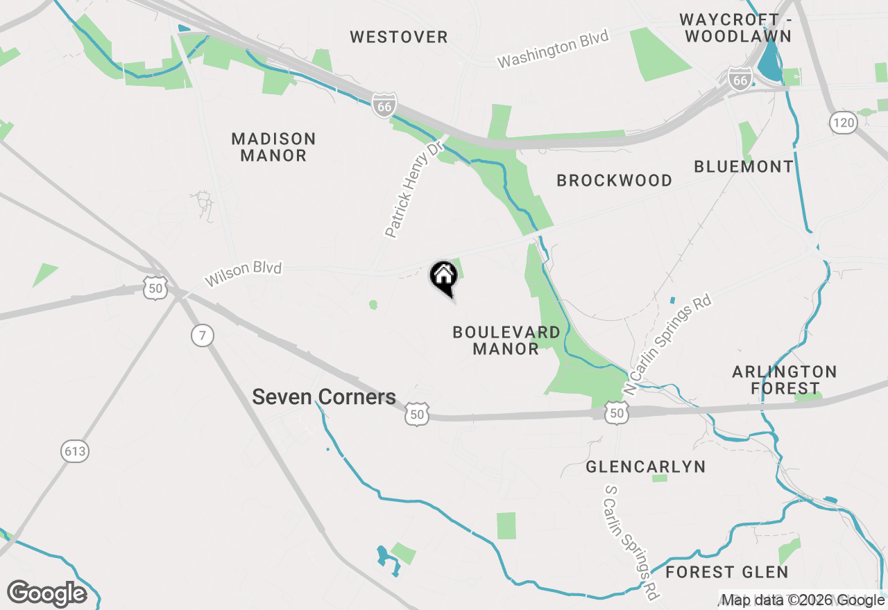 Map of 6052 6th Street N, Arlington, VA 22203