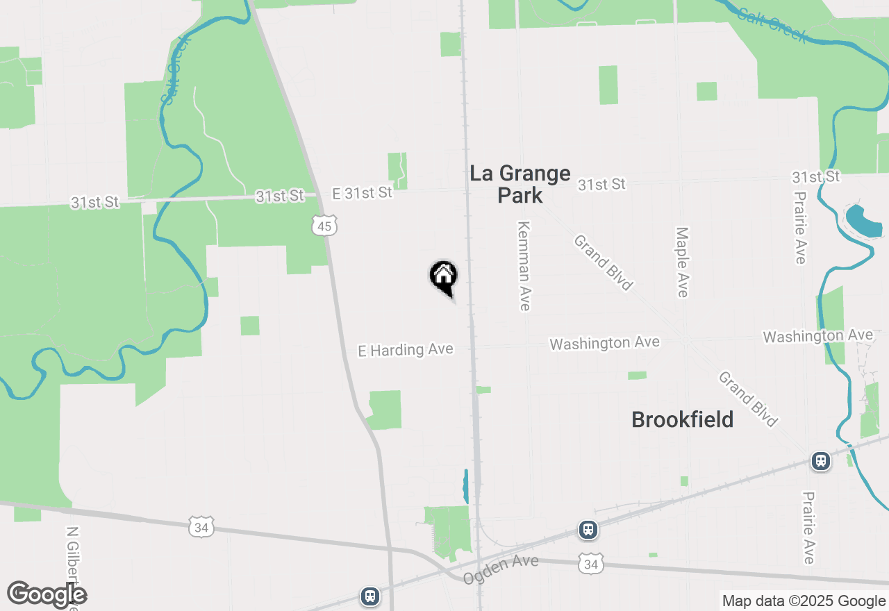 Map of 801 Homestead Road, La Grange Park, IL 60526