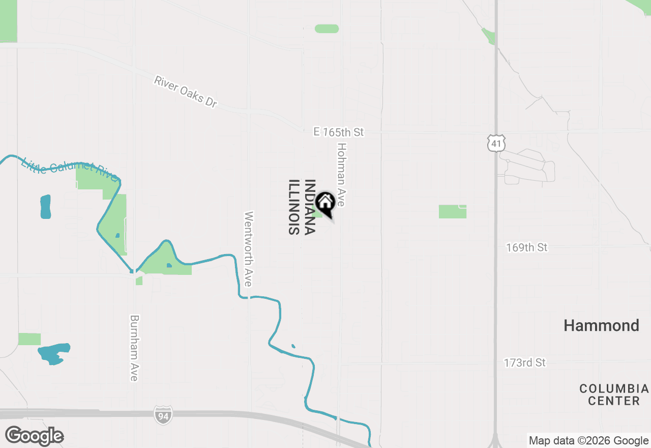 Map of 42 Indi Illi Pkwy, Hammond, IN 46324