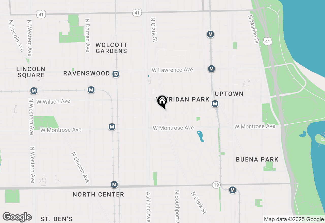 Map of 4504 N Clark Street #203, Chicago, IL 60640