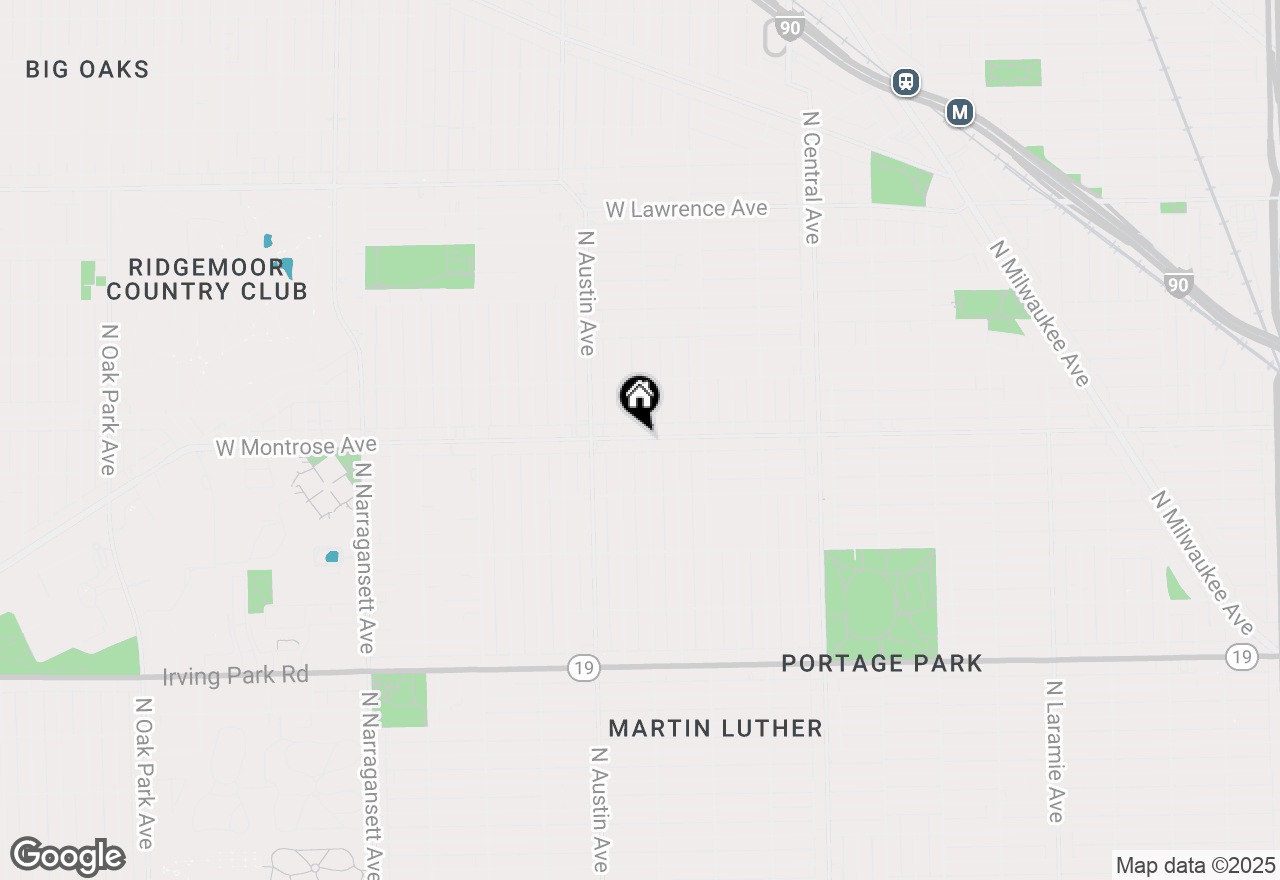 Map of 5907 W Montrose Avenue #2E, Chicago, IL 60634