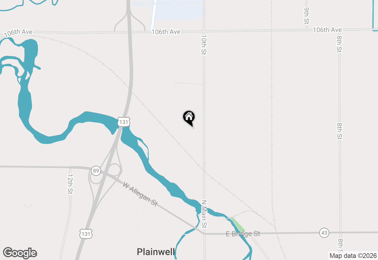 Map of 1033 Wedgewood Drive, Plainwell, MI 49080