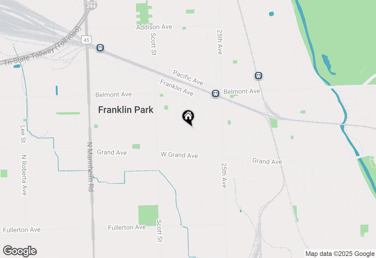 Map of 9801 W Schiller Boulevard #1N, Franklin Park, IL 60131