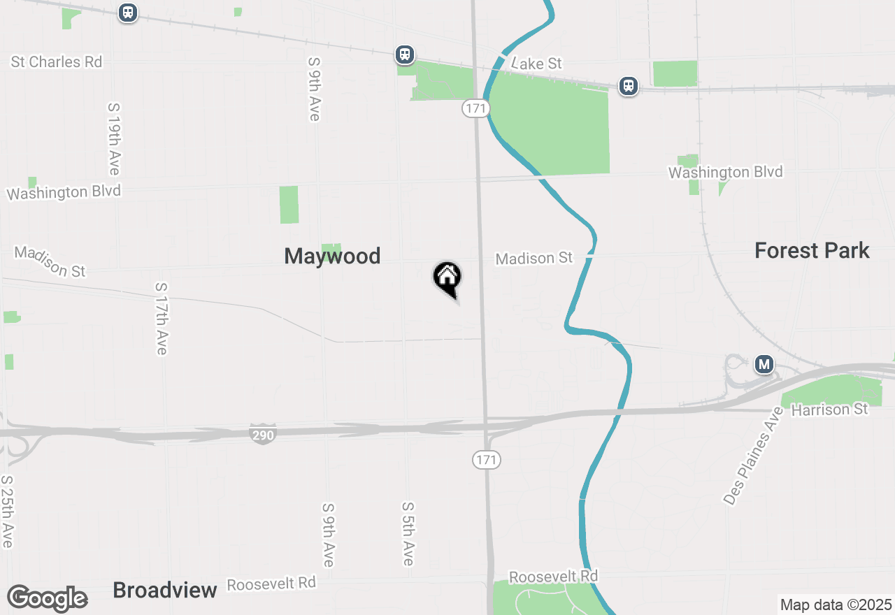 Map of 1205 S 3rd Avenue, Maywood, IL 60153