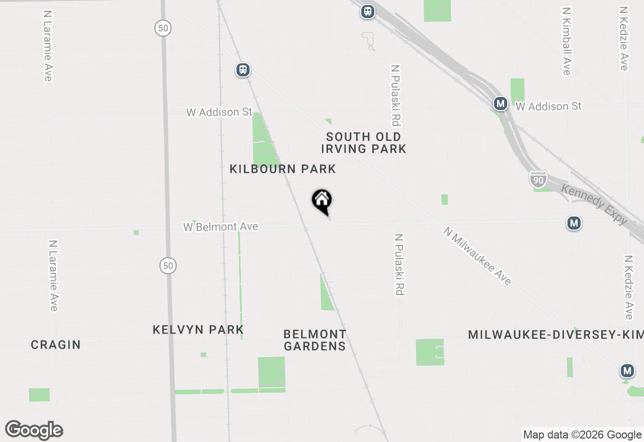 Map of 4232 W Belmont Avenue #2, Chicago, IL 60641