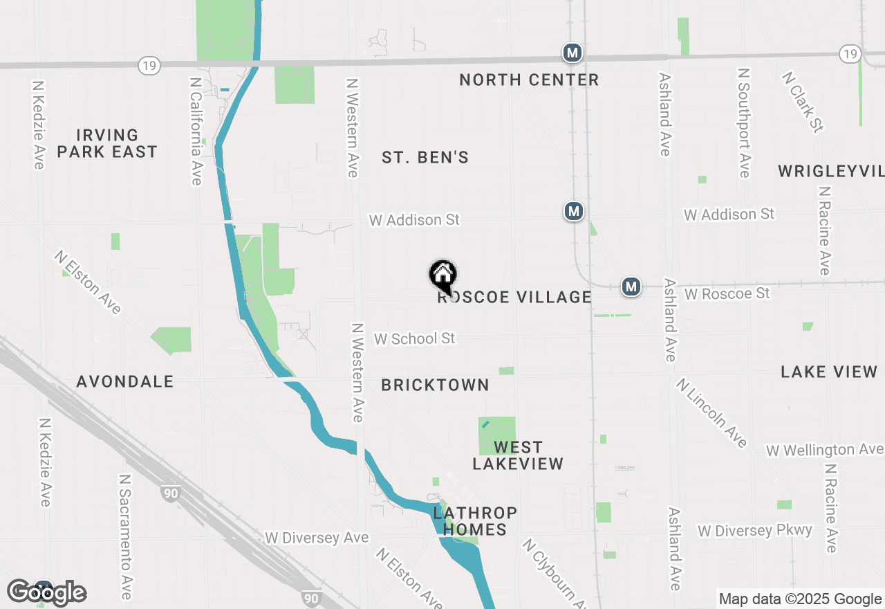 Map of 2151 W Roscoe Street #2E, Chicago, IL 60618