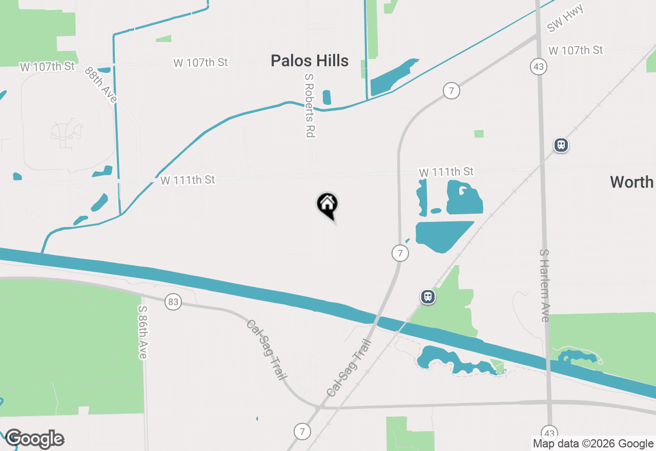 Map of 11277 Moraine Drive #L, Palos Hills, IL 60465