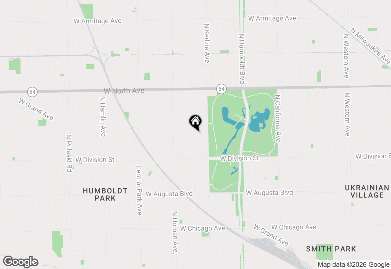 Map of 3243 W Evergreen Street #2, Chicago, IL 60651