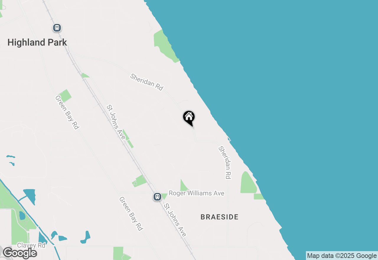 Map of 1098 Sheridan, Highland Park, IL 60035