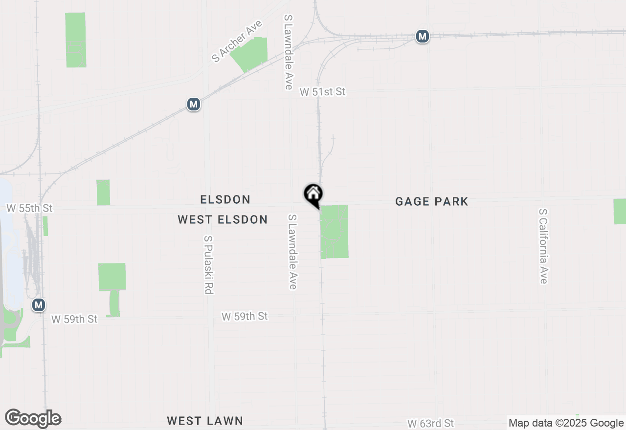 Map of 3608 W 55th Place, Chicago, IL 60629