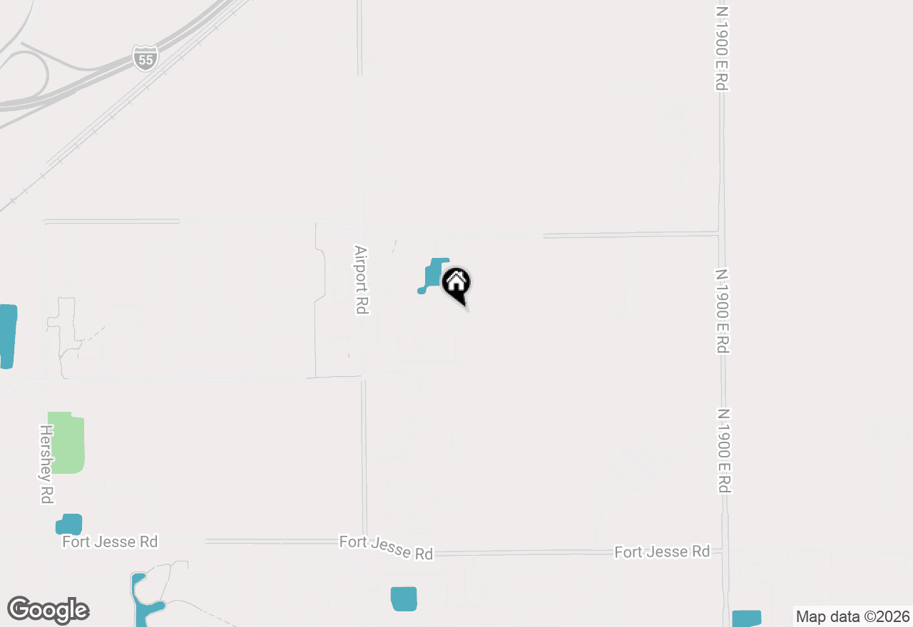 Map of 3638 Napa Lane, Normal, IL 61761