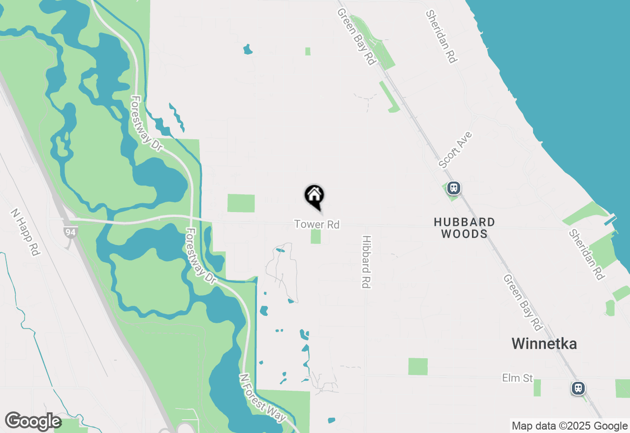 Map of 899 Vernon Avenue, Winnetka, IL 60093
