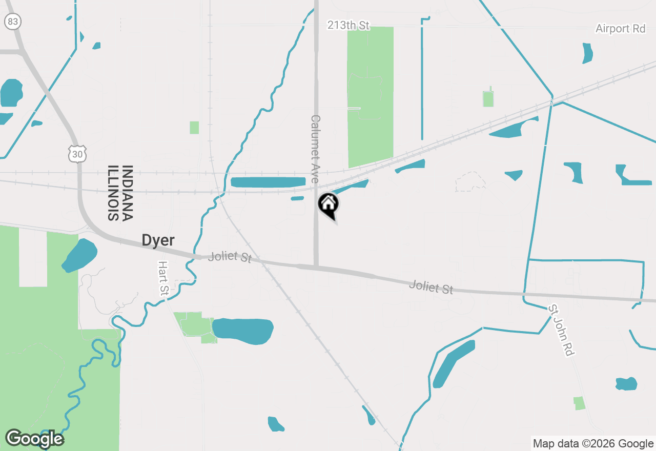 Map of 832 Flagstone Drive, Dyer, IN 46311