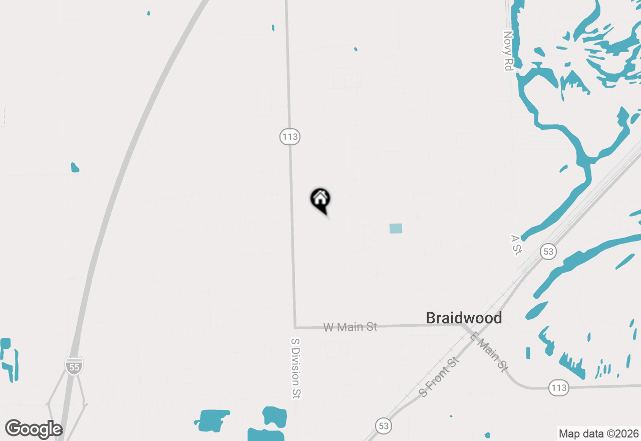 Map of 394 W 3rd Street, Braidwood, IL 60408