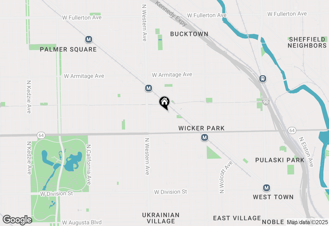 Map of 2300 W Wabansia Avenue #202, Chicago, IL 60647