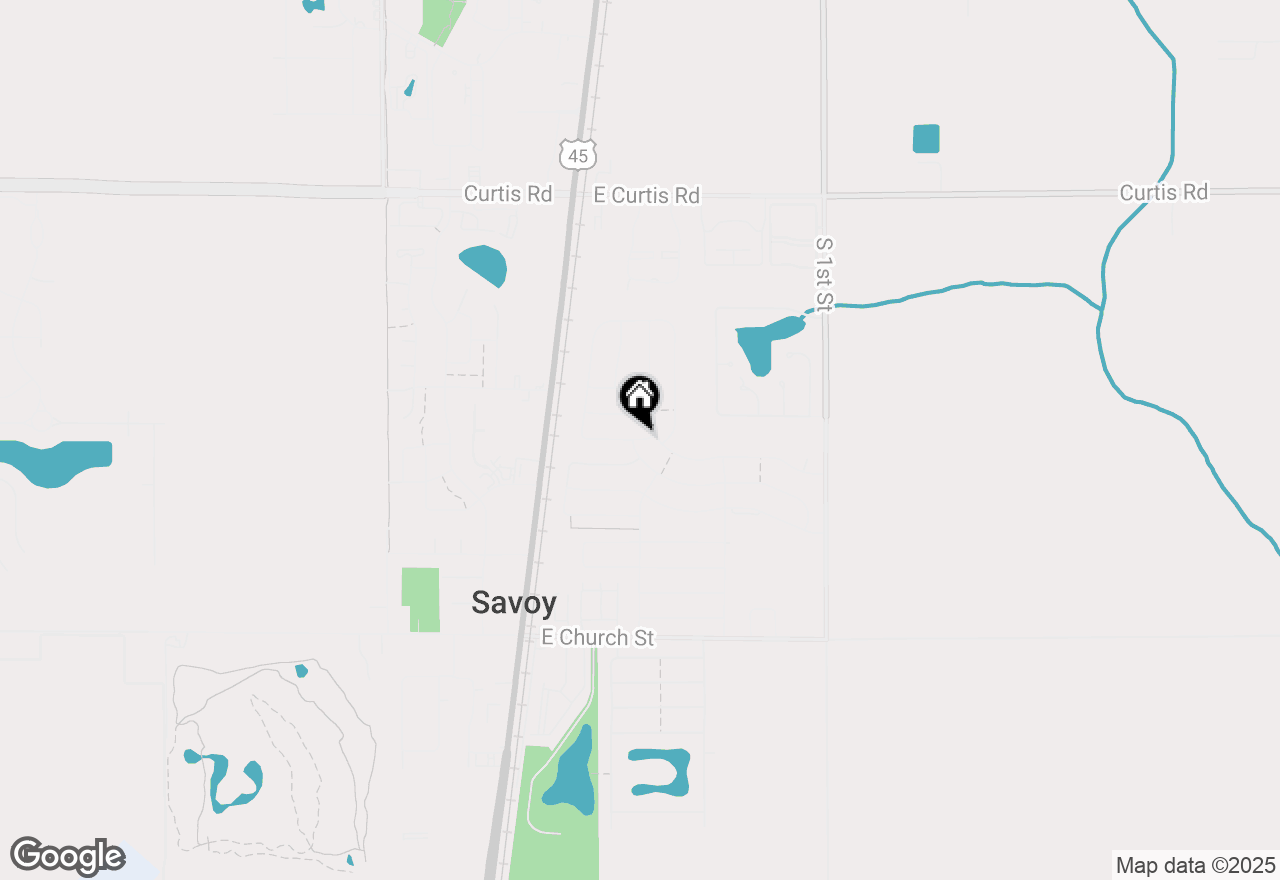 Map of 201 Cattail Avenue, Savoy, IL 61874