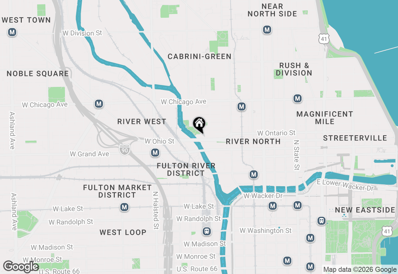 Map of 600 N Kingsbury Street #1101, Chicago, IL 60610