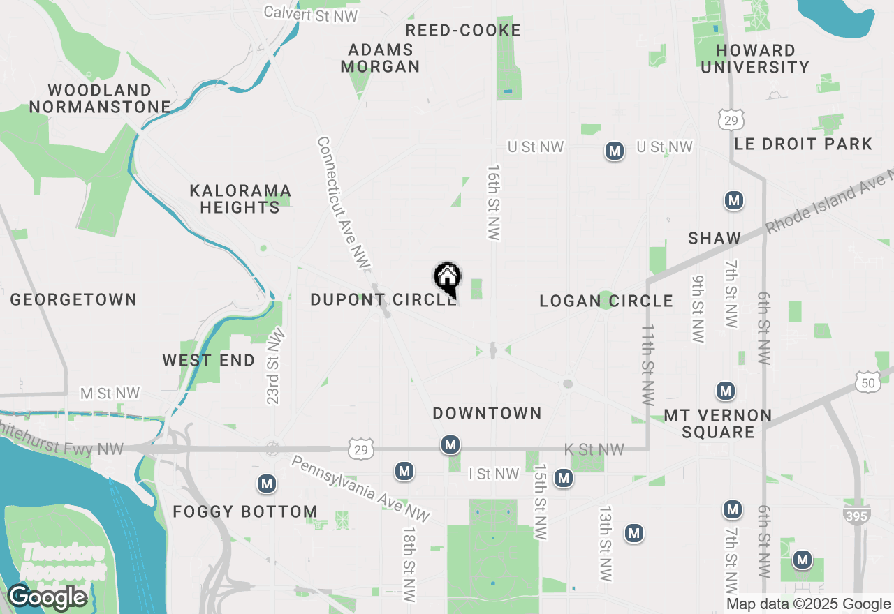 Map of 1718 P Street Nw #509, Washington, DC 20036