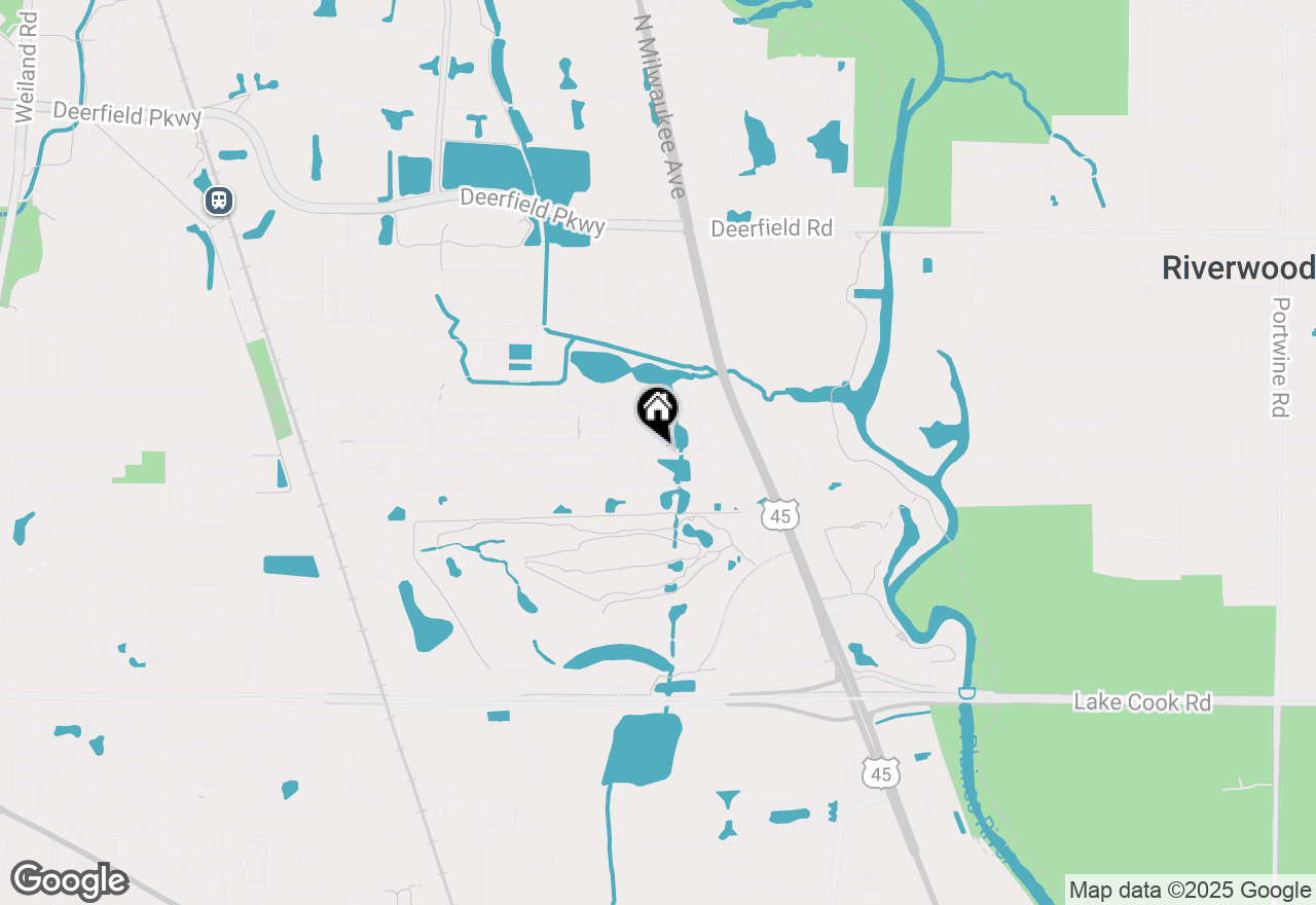 Map of 308 Inverrary Lane, Deerfield, IL 60015