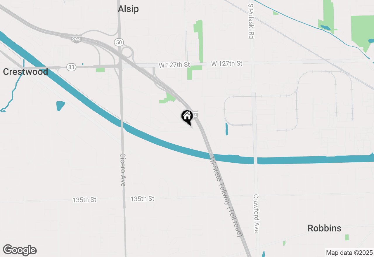 Map of 4572 W 131st Street #1N, Alsip, IL 60803