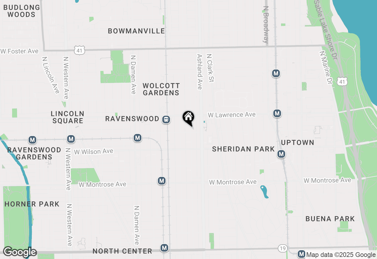 Map of 4706 N Paulina Street, Chicago, IL 60640