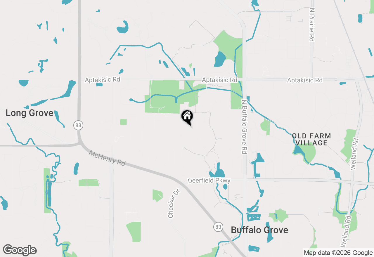 Map of 701 Thompson Boulevard, Buffalo Grove, IL 60089