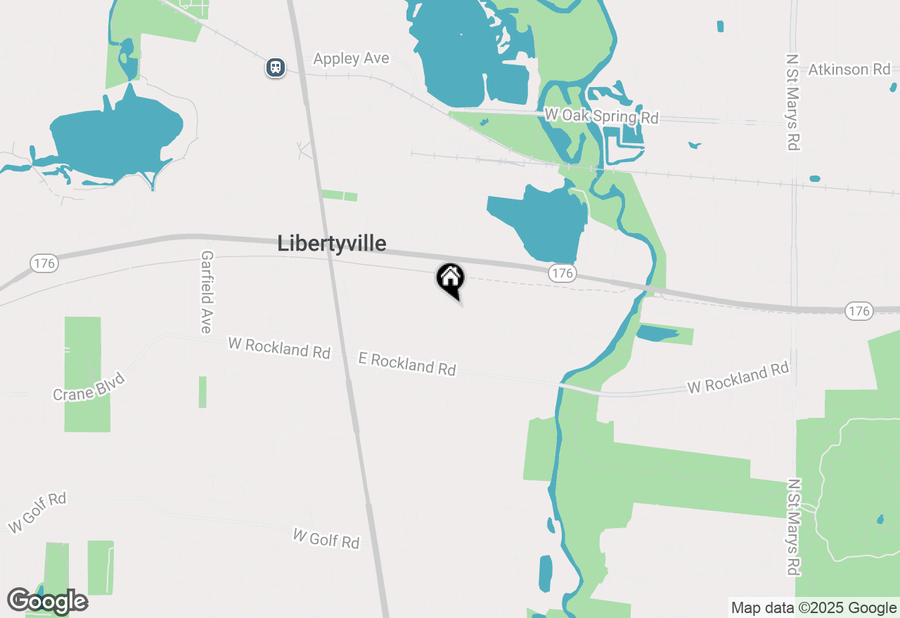 Map of 616 Meadow Lane, Libertyville, IL 60048