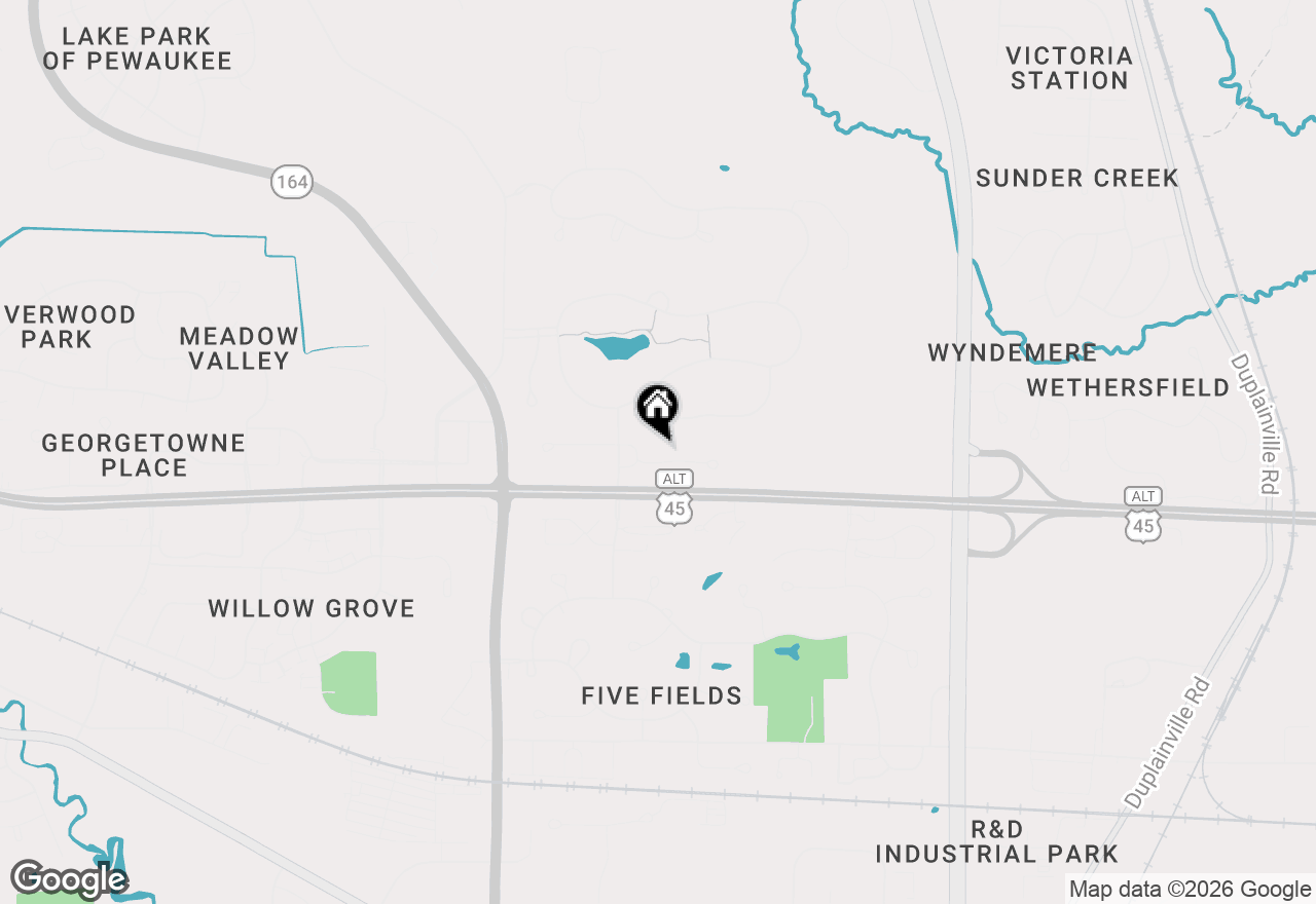 Map of N35W23668 Auburn Ct, Pewaukee, WI 53072