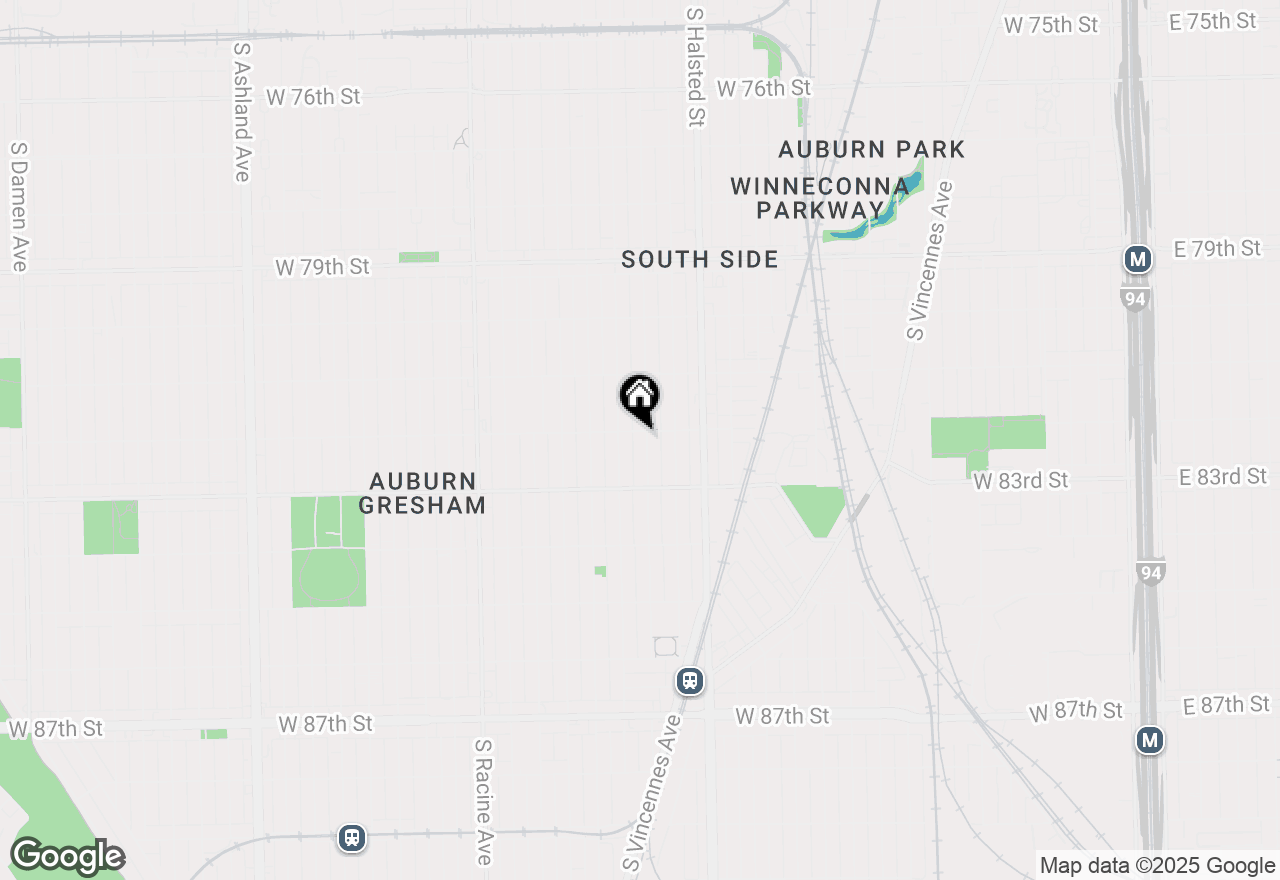 Map of 8204 S Peoria Street, Chicago, IL 60620