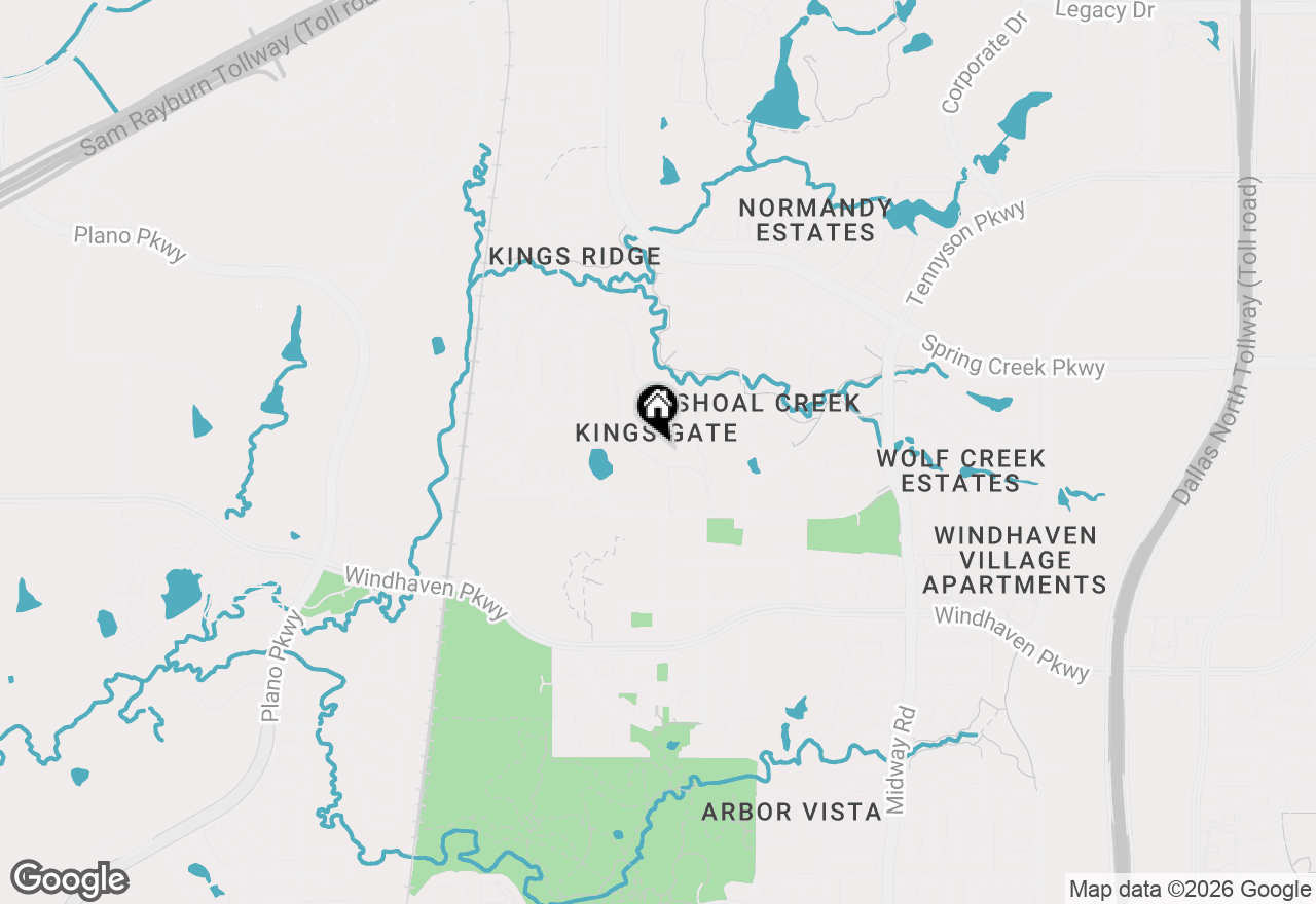 Map of 6428 Sudbury Road, Plano, TX 75024